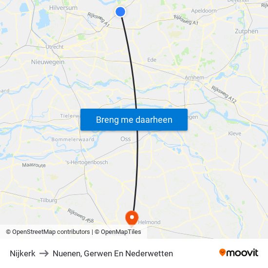 Nijkerk to Nuenen, Gerwen En Nederwetten map