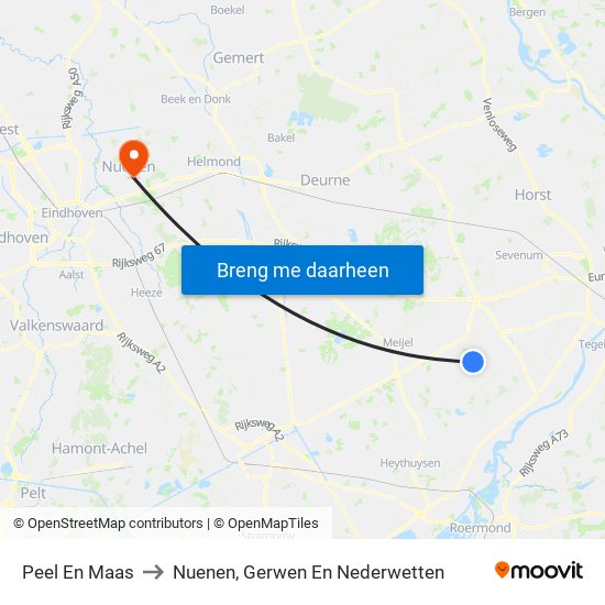 Peel En Maas to Nuenen, Gerwen En Nederwetten map