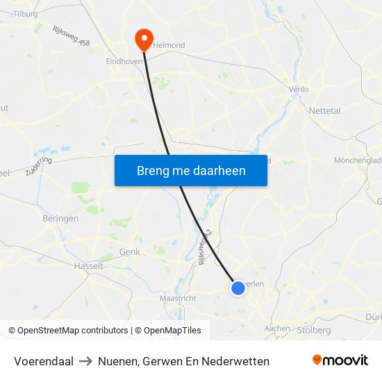 Voerendaal to Nuenen, Gerwen En Nederwetten map