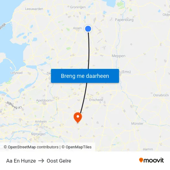 Aa En Hunze to Oost Gelre map