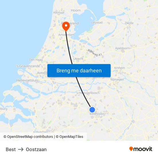 Best to Oostzaan map