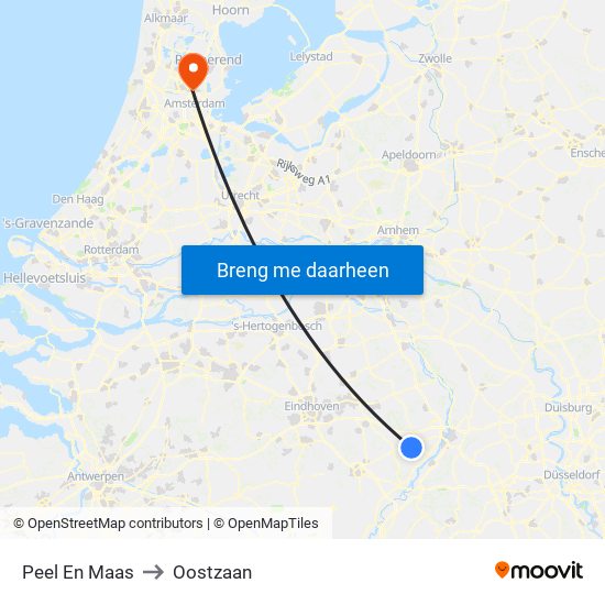 Peel En Maas to Oostzaan map