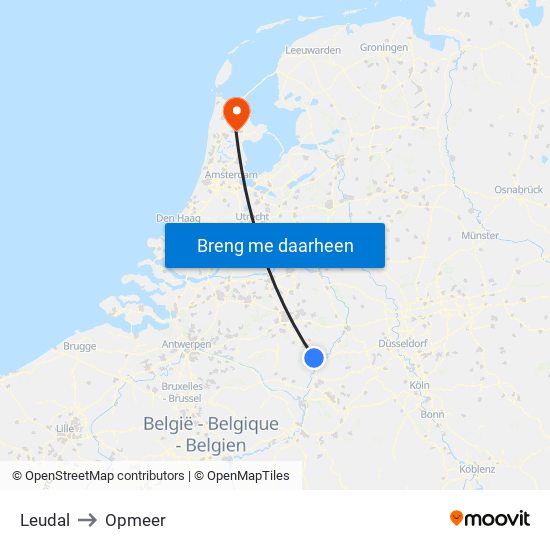 Leudal to Opmeer map