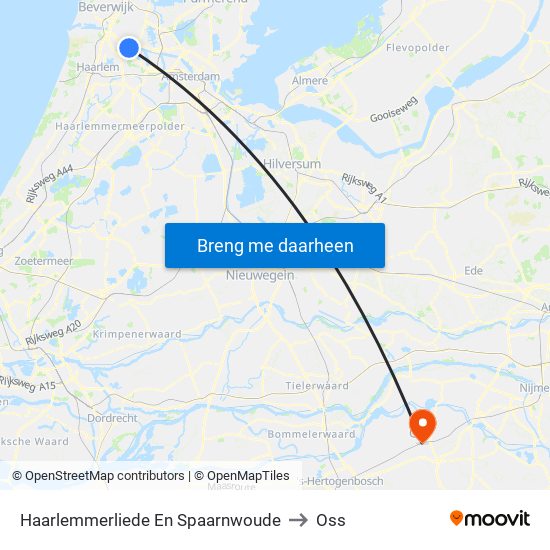 Haarlemmerliede En Spaarnwoude to Oss map