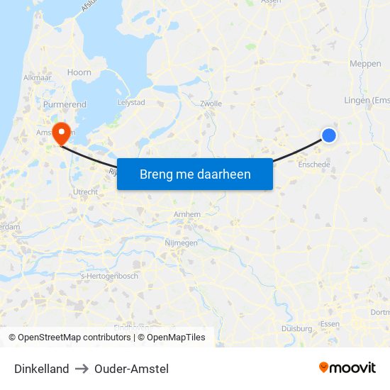 Dinkelland to Ouder-Amstel map