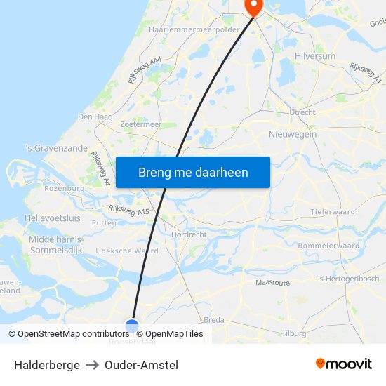 Halderberge to Ouder-Amstel map