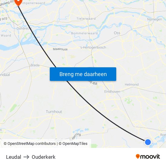 Leudal to Ouderkerk map
