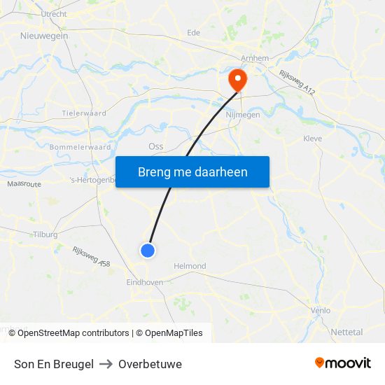 Son En Breugel to Overbetuwe map