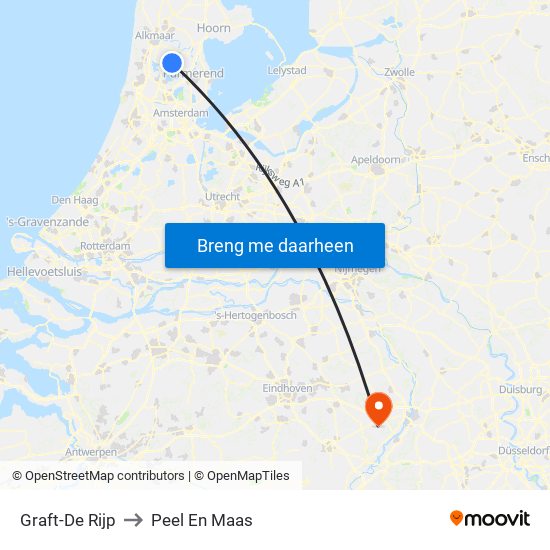 Graft-De Rijp to Peel En Maas map