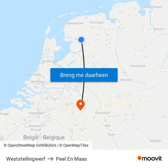 Weststellingwerf to Peel En Maas map