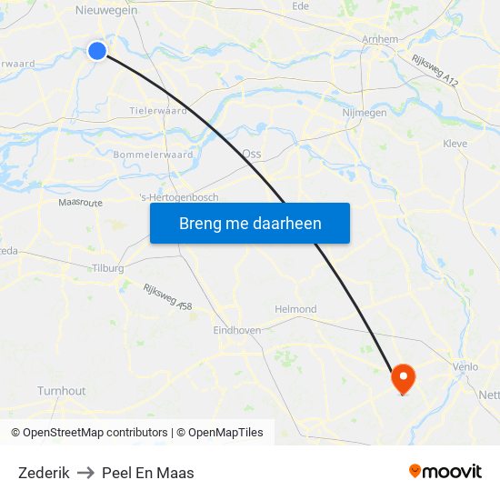 Zederik to Peel En Maas map