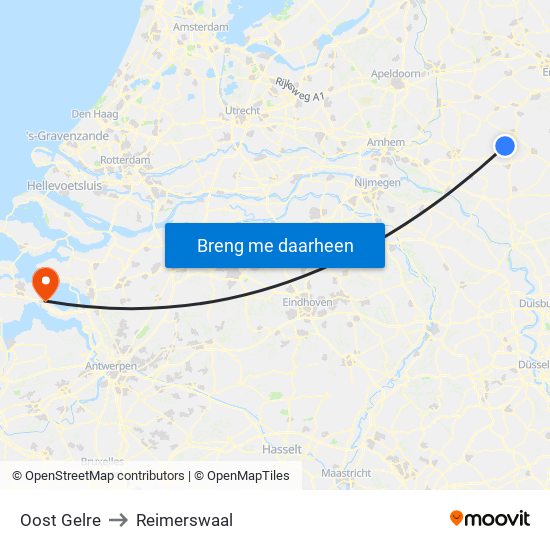 Oost Gelre to Reimerswaal map