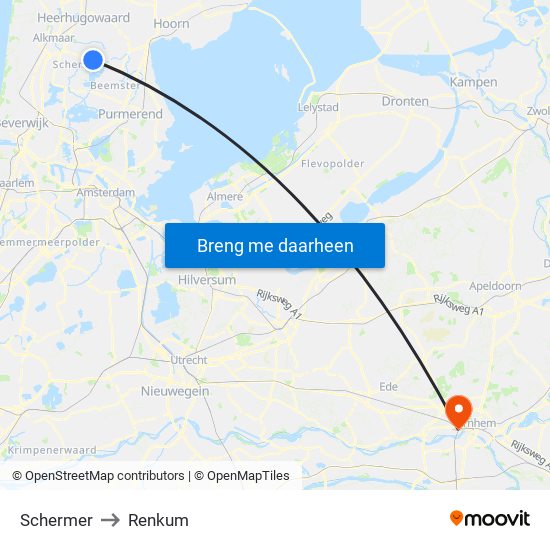 Schermer to Renkum map