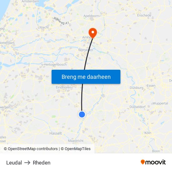 Leudal to Rheden map