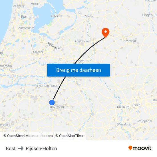 Best to Rijssen-Holten map