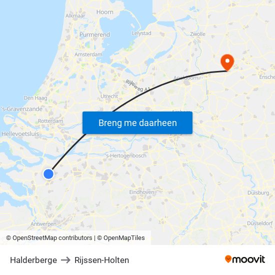 Halderberge to Rijssen-Holten map