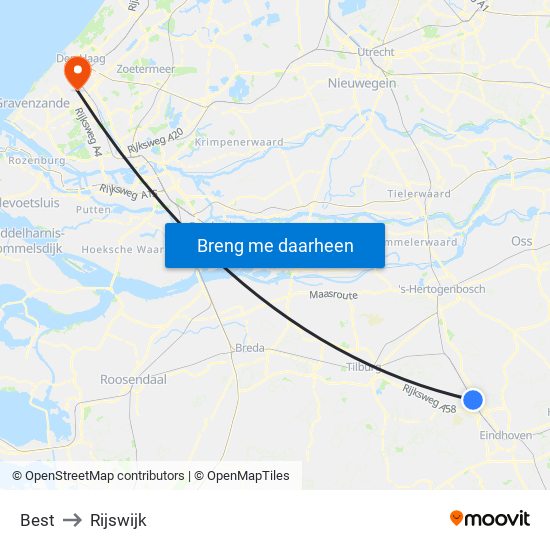 Best to Rijswijk map
