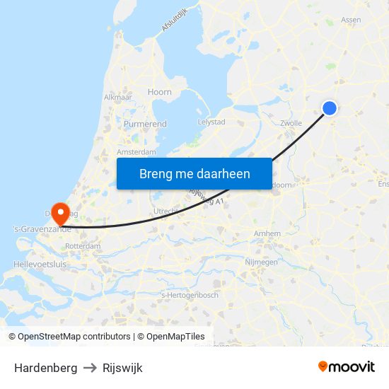 Hardenberg to Rijswijk map