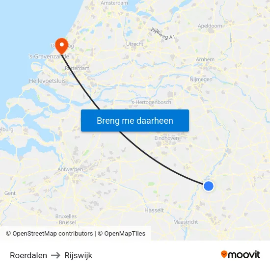 Roerdalen to Rijswijk map