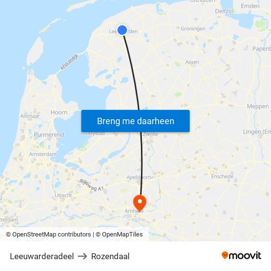 Leeuwarderadeel to Rozendaal map