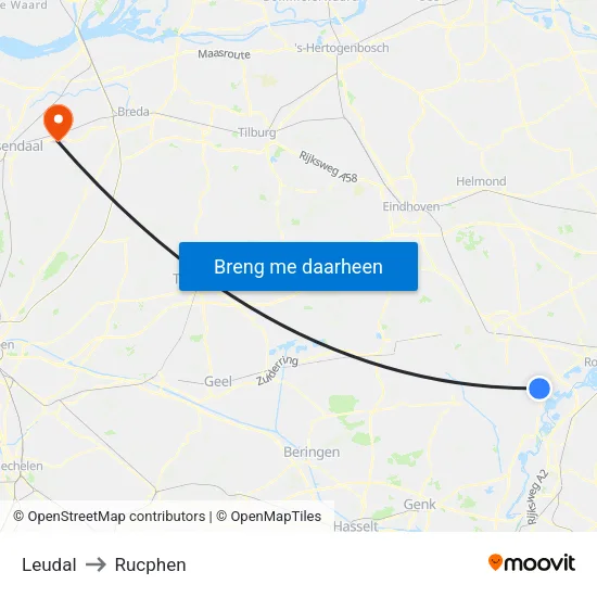 Leudal to Rucphen map