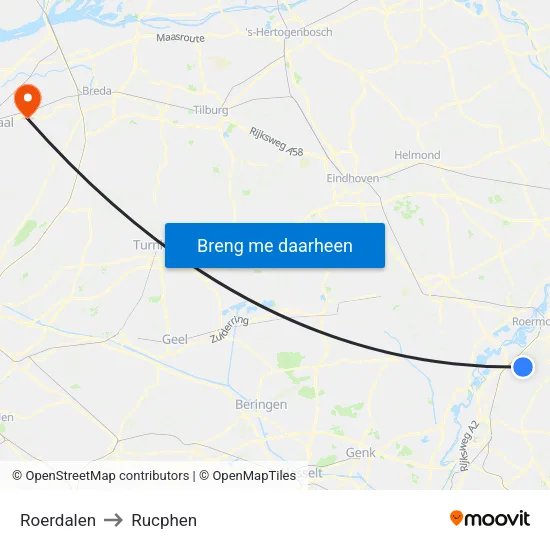 Roerdalen to Rucphen map