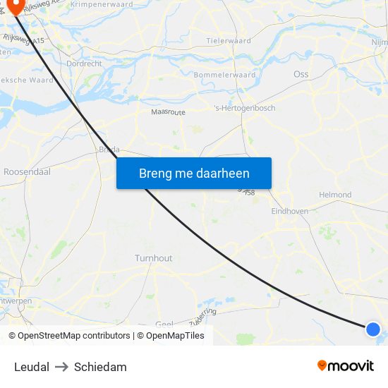 Leudal to Schiedam map
