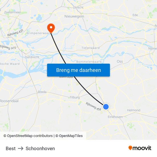 Best to Schoonhoven map