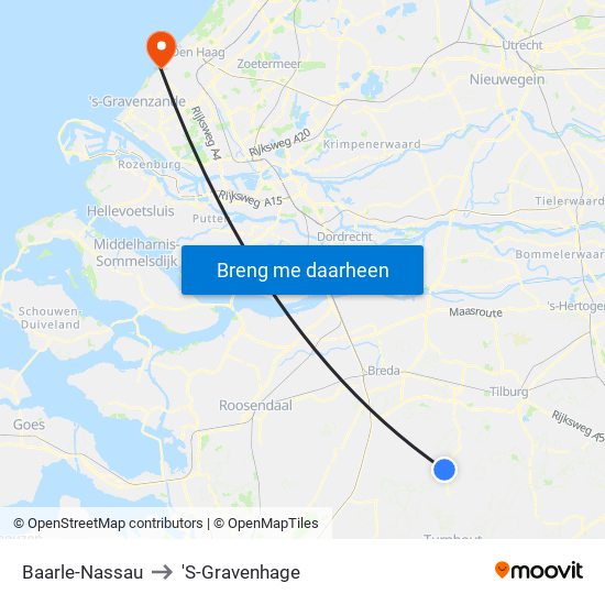 Baarle-Nassau to 'S-Gravenhage map