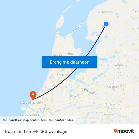 Boarnsterhim to 'S-Gravenhage map
