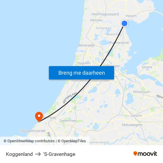 Koggenland to 'S-Gravenhage map