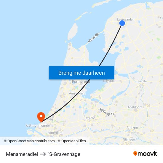 Menameradiel to 'S-Gravenhage map