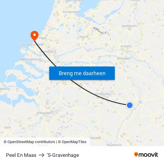 Peel En Maas to 'S-Gravenhage map