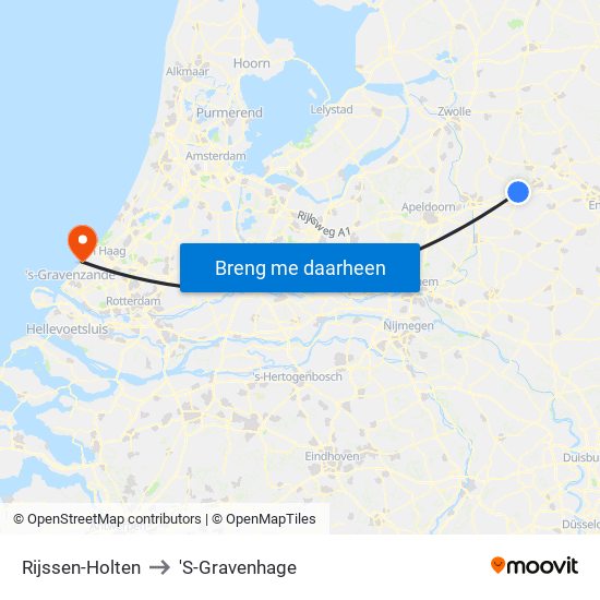 Rijssen-Holten to 'S-Gravenhage map