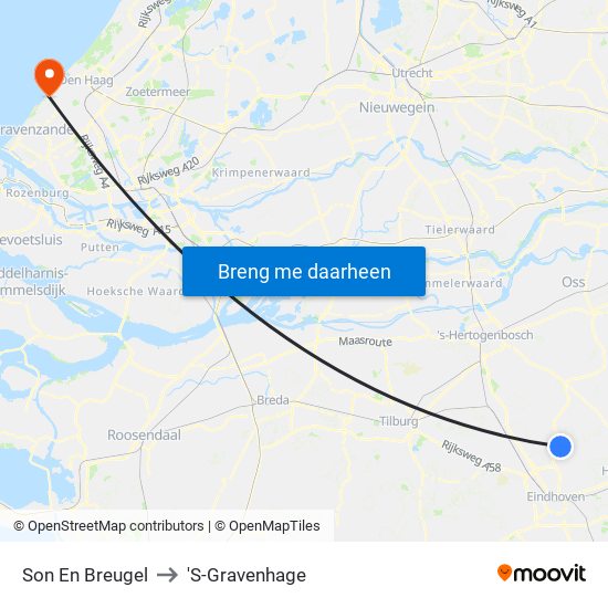 Son En Breugel to 'S-Gravenhage map