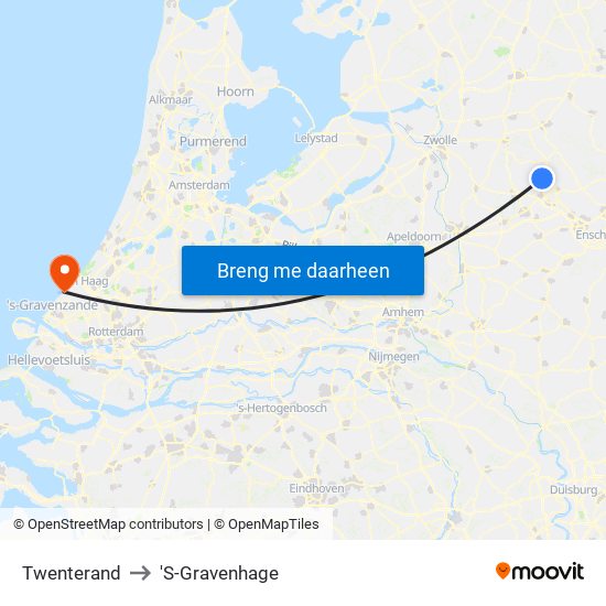 Twenterand to 'S-Gravenhage map