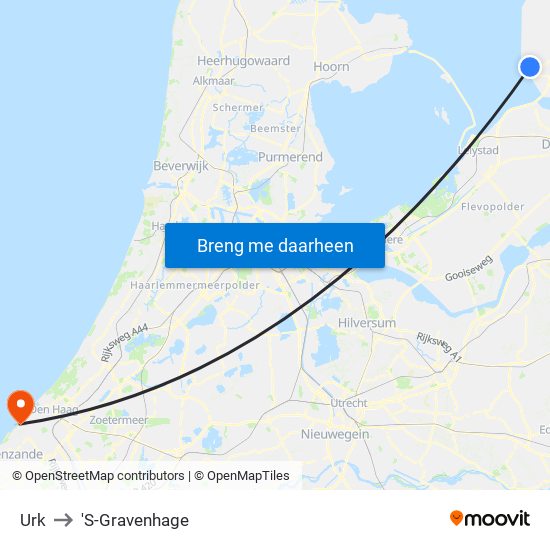 Urk to 'S-Gravenhage map