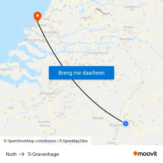 Nuth to 'S-Gravenhage map