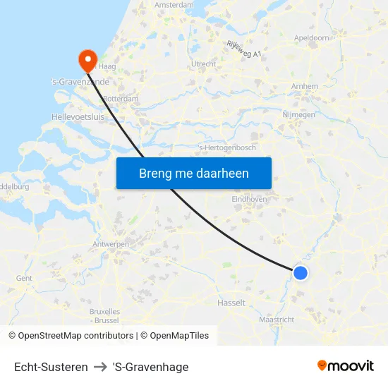 Echt-Susteren to 'S-Gravenhage map