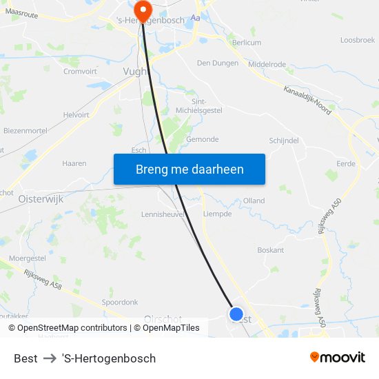 Best to 'S-Hertogenbosch map