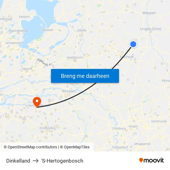 Dinkelland to 'S-Hertogenbosch map