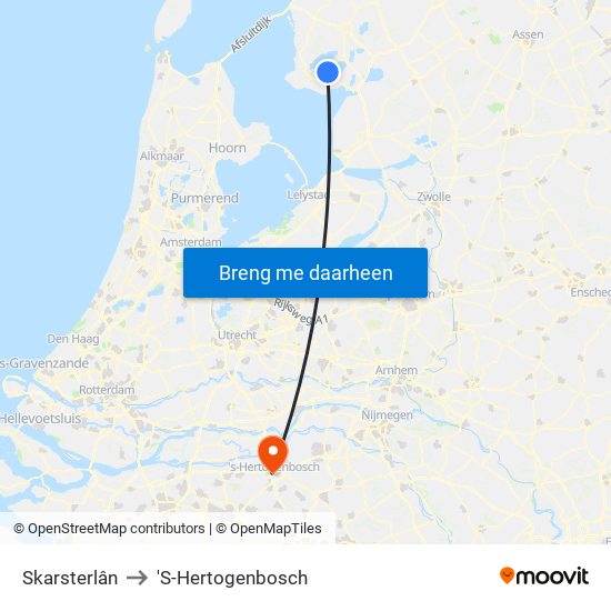 Skarsterlân to 'S-Hertogenbosch map