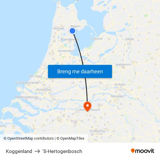 Koggenland to 'S-Hertogenbosch map