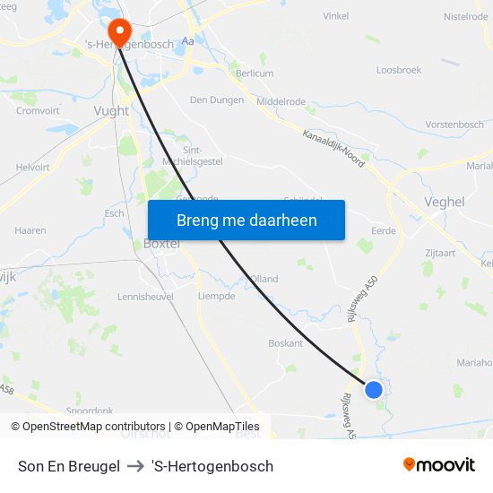 Son En Breugel to 'S-Hertogenbosch map