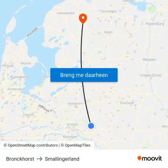 Bronckhorst to Smallingerland map