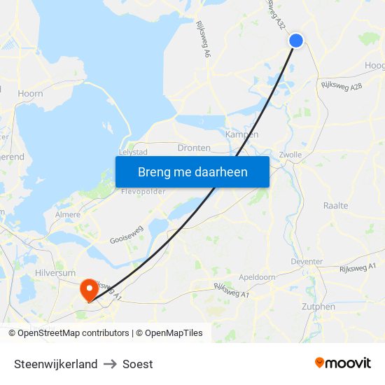 Steenwijkerland to Soest map