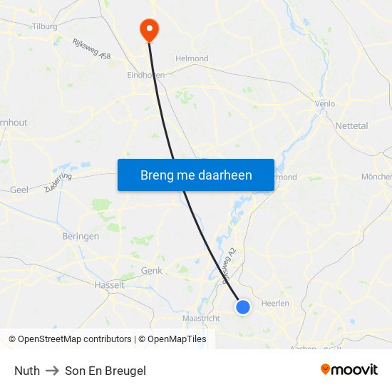 Nuth to Son En Breugel map