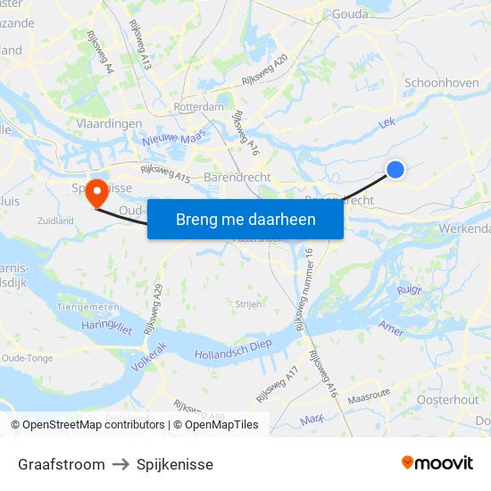 Graafstroom to Spijkenisse map