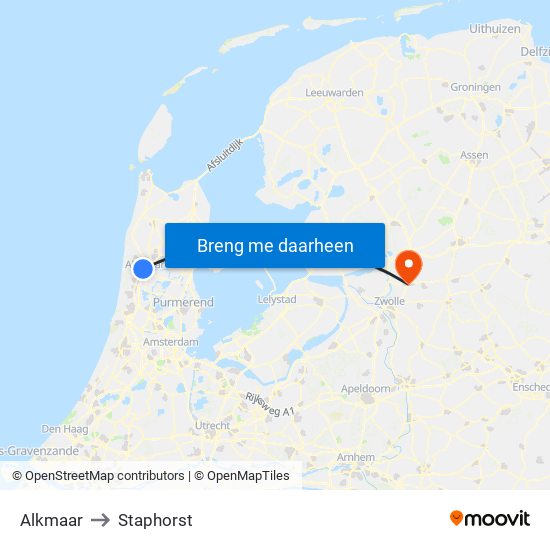 Alkmaar to Alkmaar map