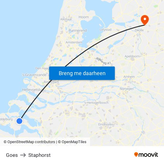 Goes to Staphorst map